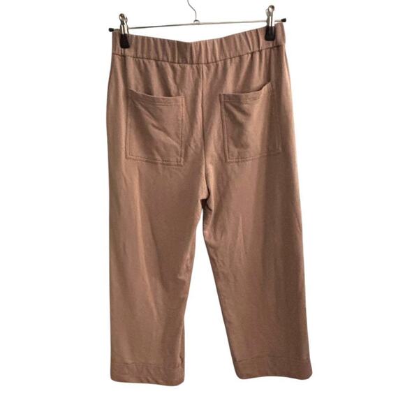 Sundays We Are Sundays Wide Leg Crop Lounge Pants Taupe Size Medium - Picture 4 of 7